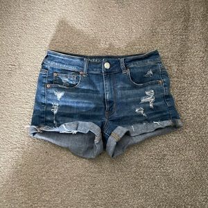 AE denim shorts
